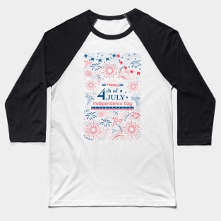 Happy 4th of July Baseball T-Shirt